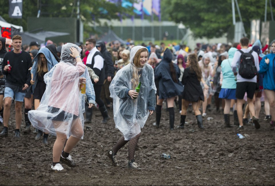 It’s looking to be a wet one for the festival-goers this weekend