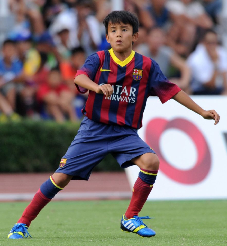  Kubo was first spotted by Barcelona at eight and spent four years at the famed La Masia academy