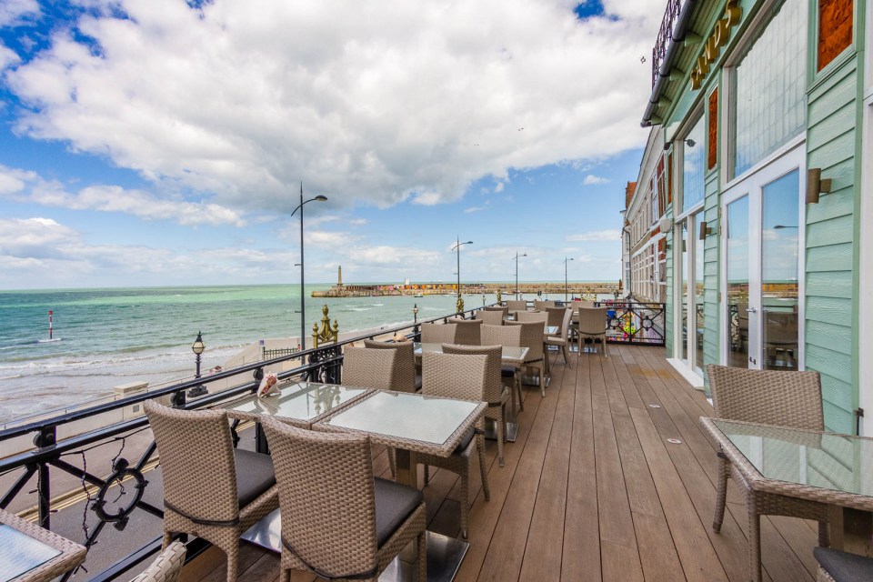  Dining on the terrace is also a great way to spend an evening in Margate