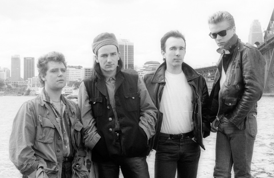  Its U2! Looking young and like musical geniuses