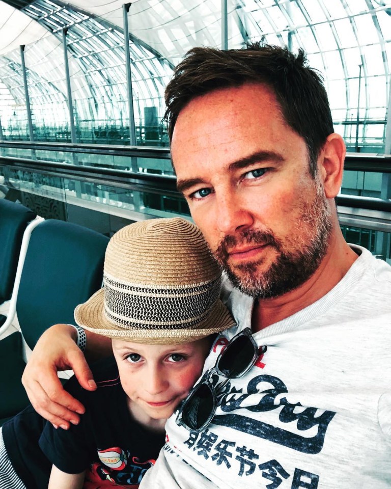  Simon Thomas has told how he was saved by his son Ethan after his wife died