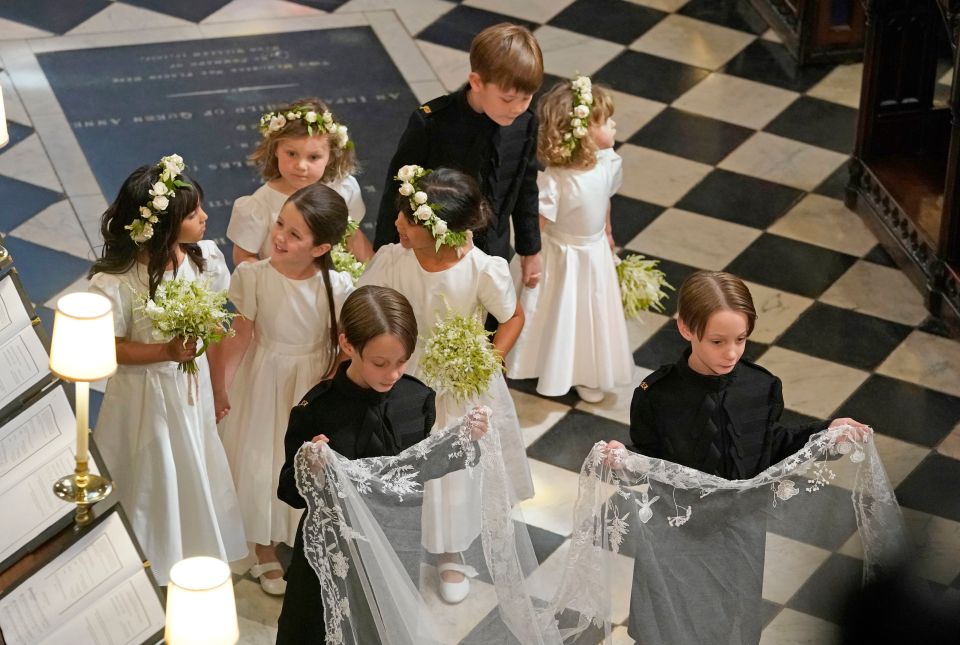  Meghan Markle says that it was a "miracle" that all the bridesmaids and pageboys behaved on her wedding day