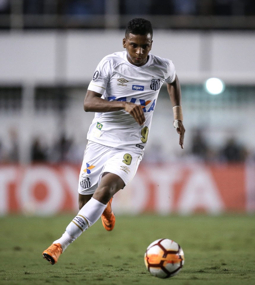 At the age of 16 Rodrygo made his debut for Santos