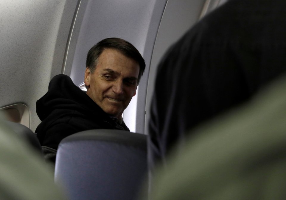  Strongman President Jair Bolsonaro was travelling on a separate plane