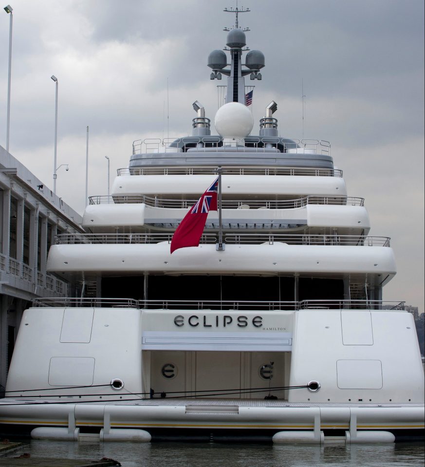  Roman Abramovich's super-yacht Eclipse cost £380m