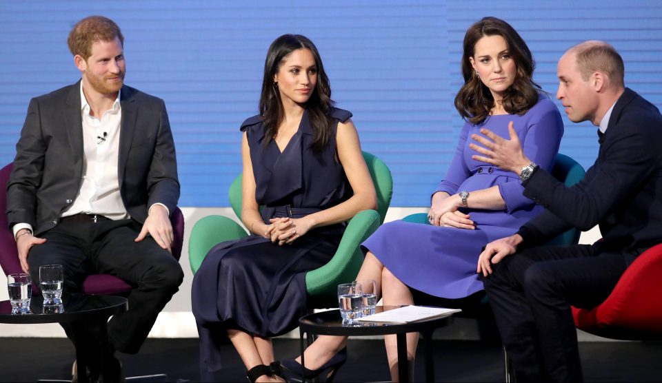  The two couples pictured at Royal Foundation forum together last February