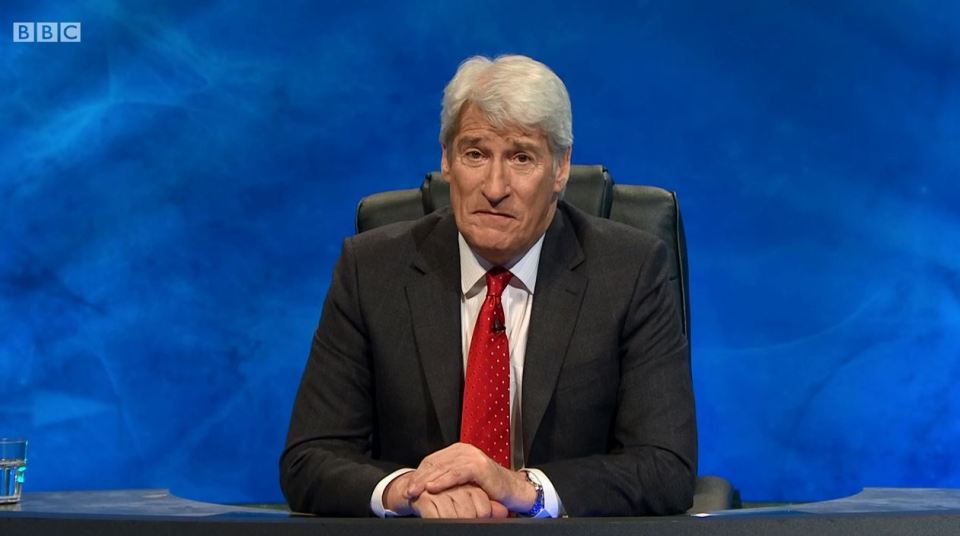  In fairness to the teams on University Challenge, Jeremy Paxman is never impressed with any of the boffins' knowledge