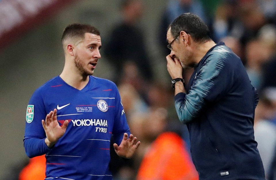  Maurizio Sarri claims Eden Hazard caused defensive problems for Chelsea last season