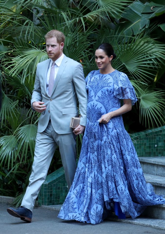  The Duke and Duchess of Sussex during their tour of Morocco. It is unclear whether baby Archie will make the Autumn trip