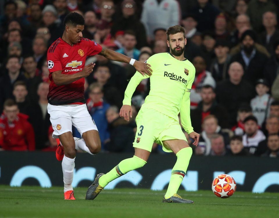  Rashford played for United against Barcelona in the Champions League and the players were impressed with his work ethic