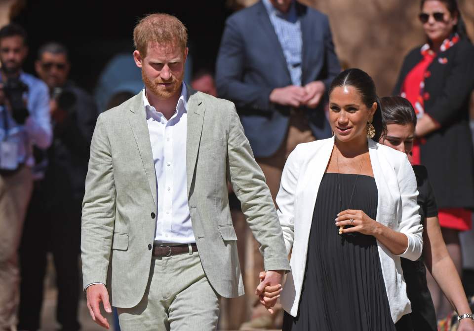  Prince Harry and Meghan Markle during their last visit to Africa in Morocco in February. The couple will visit Angola, Malawi and South Africa this Autumn