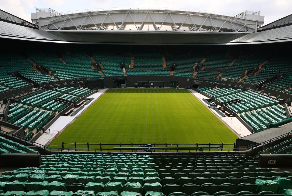 Centre Court has a mobile roof in case the rain creeps up during the tournament