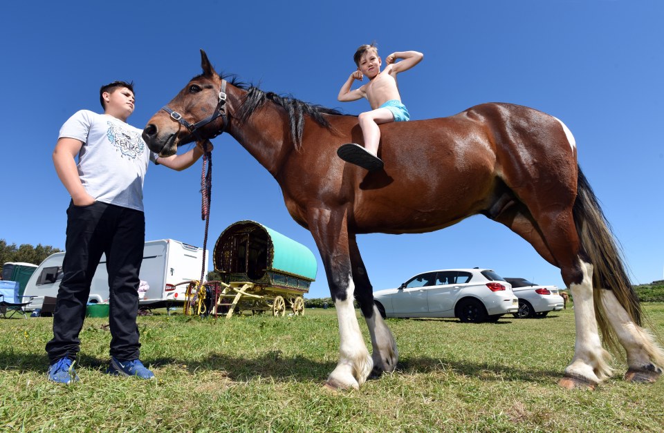  Groups of travellers and gypsies are making their way to the annual and controversial horse fair