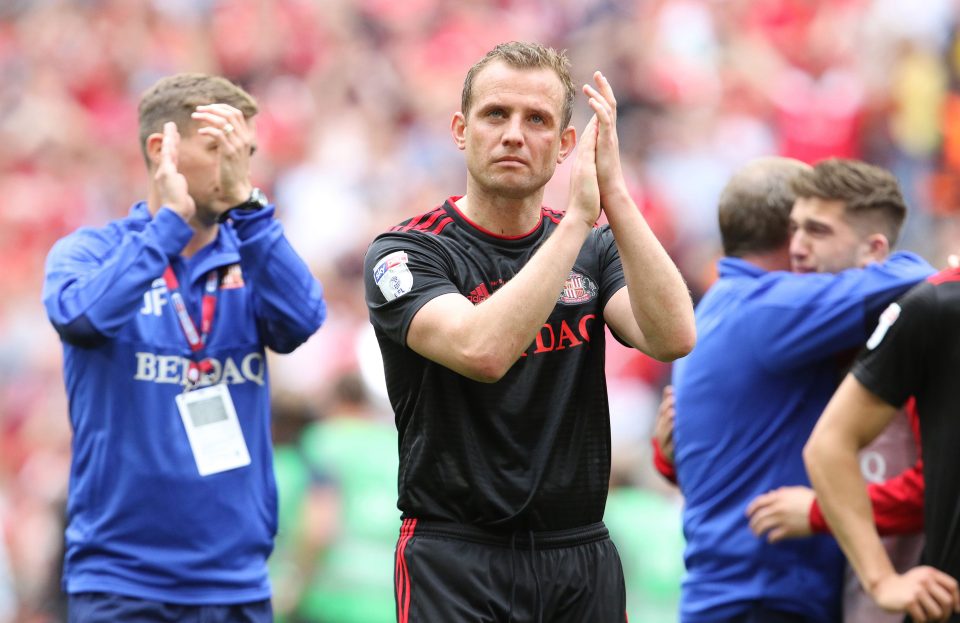  Lee Cattermole and co are spending another season in League One after Sunderland lost in the play-off final to Charlton Athletic