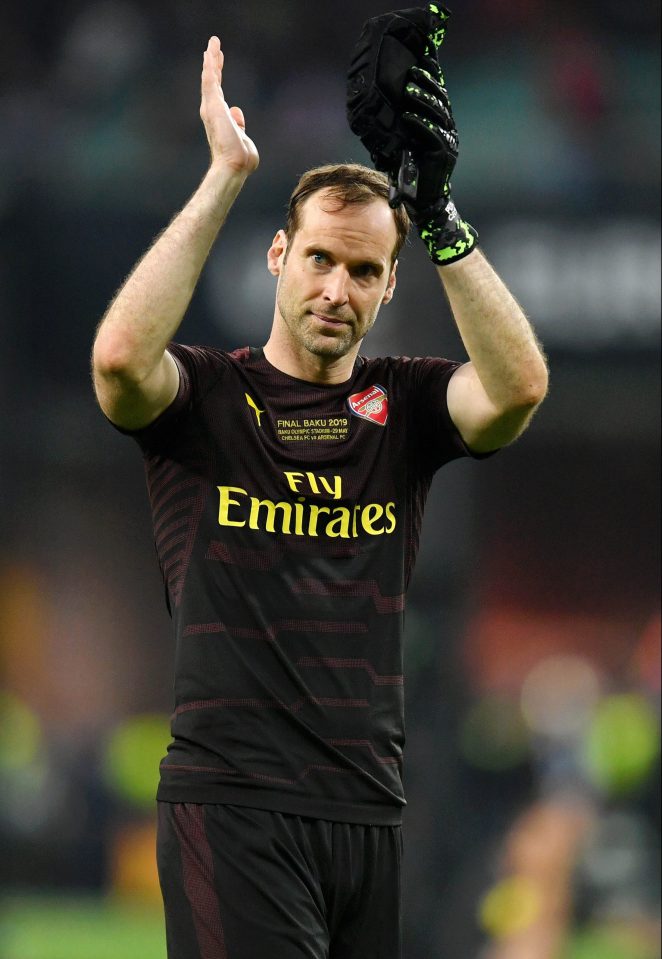  Petr Cech's final game for Arsenal came against Chelsea in the Europa League final