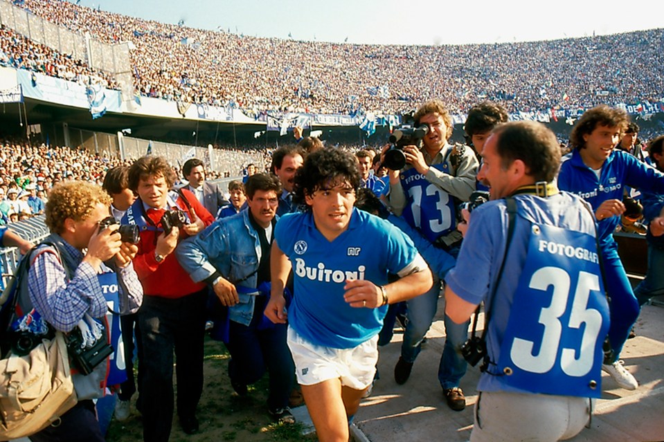  Maradona won four major trophies with the Italian side