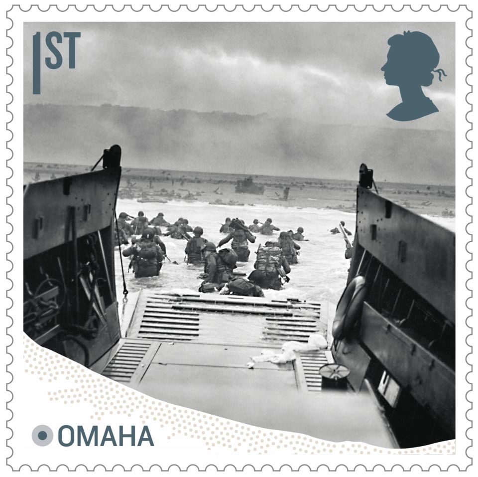  US troops landing at Omaha beach, which saw some of the bloodiest fighting