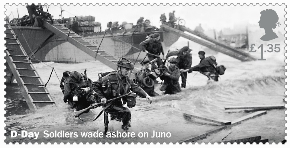  The stamps are being issued on June 6 - the day the landings took place