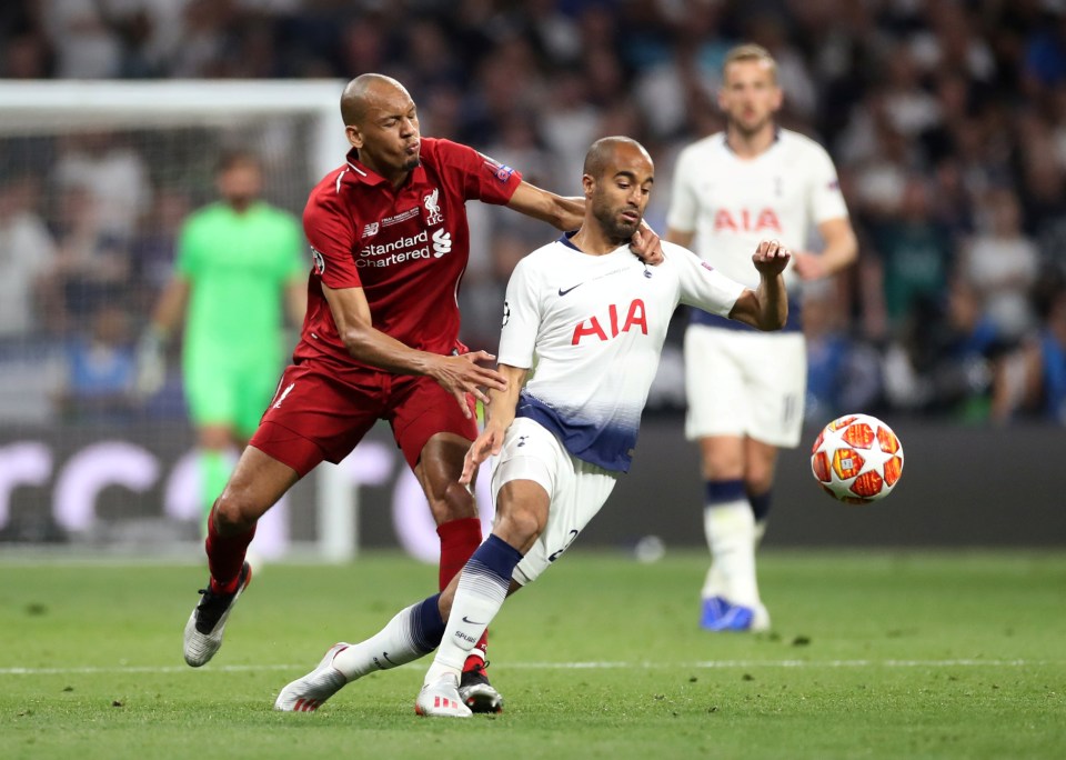  Spurs' semi-final hero Lucas Moura came on for Harry Winks after controversially being dropped to the bench