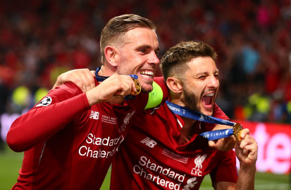  Henderson and Lallana show off their medals