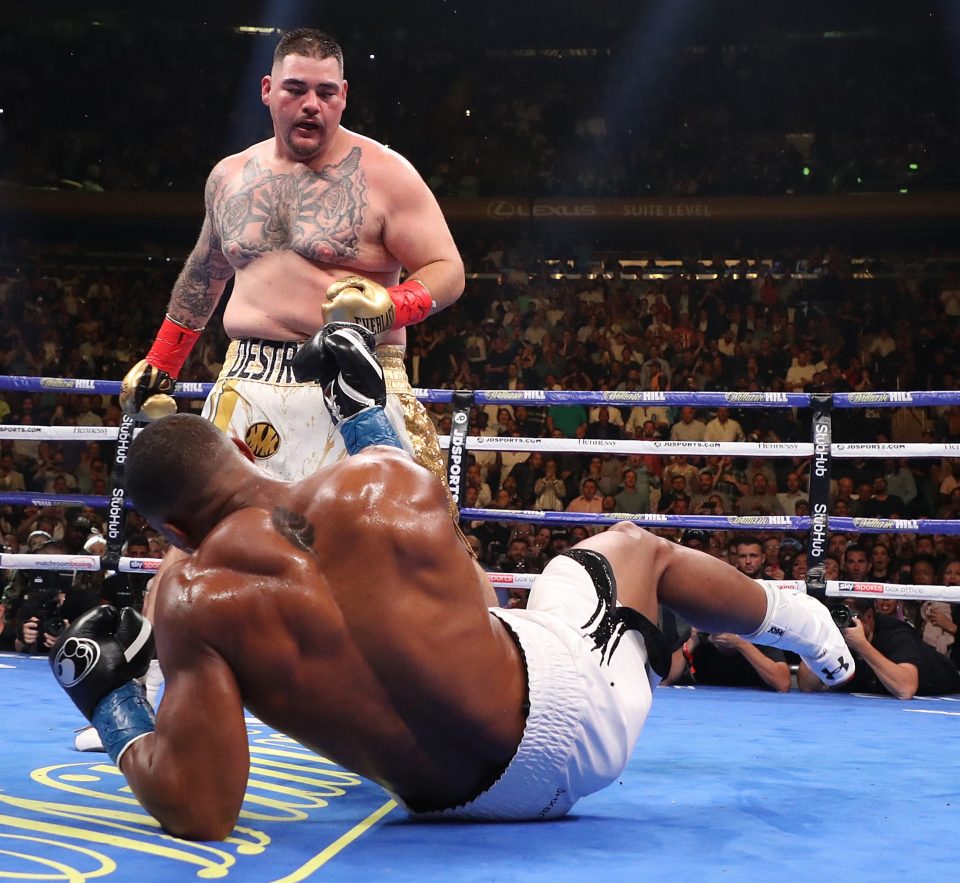  Anthony Joshua was floored three times before being stopped as he lost to Andy Ruiz Jr at the start of June