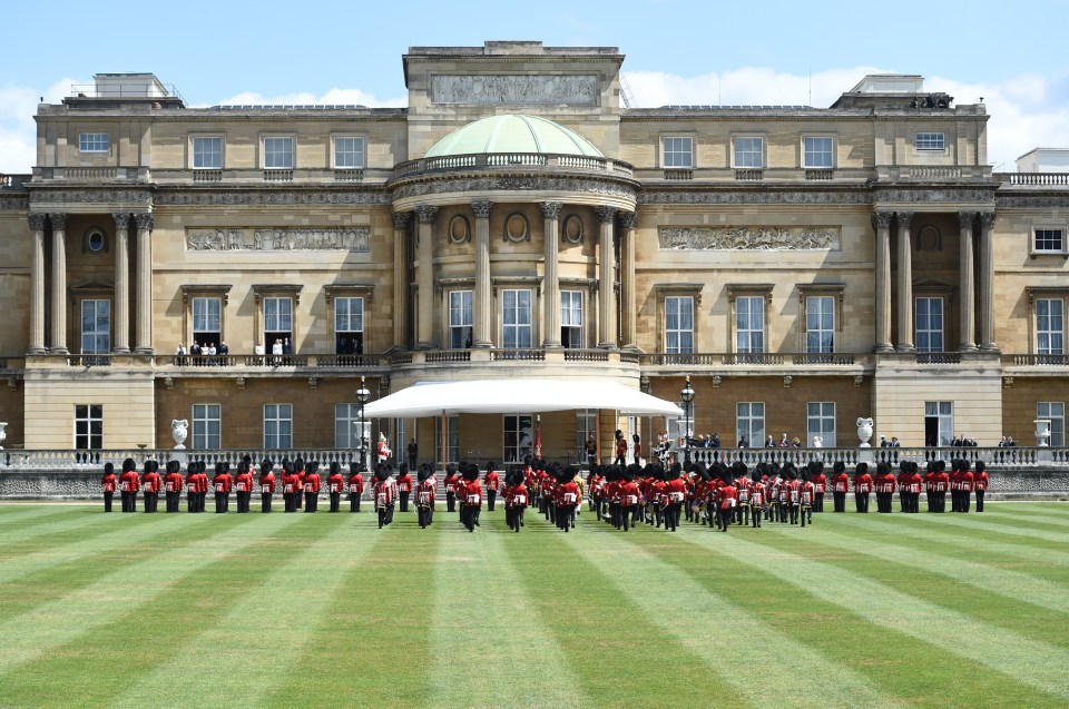  The Grenadier Guards formed a Guard of Honour for the President