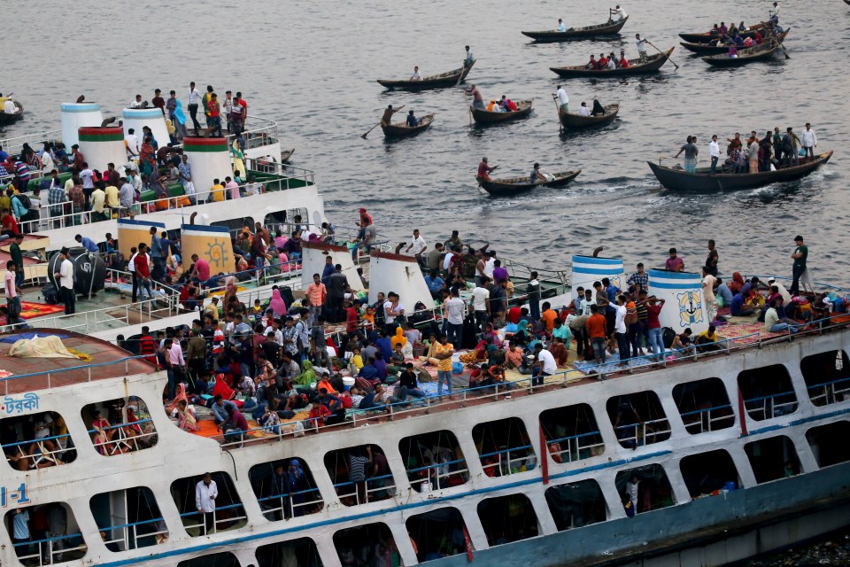 Millions of Muslims across the globe cram onto trains and ferries for the holy pilgrimage