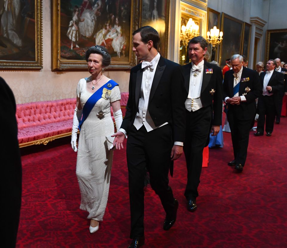  Ivanka Trump's husband Jared Kushner with Princess Anne