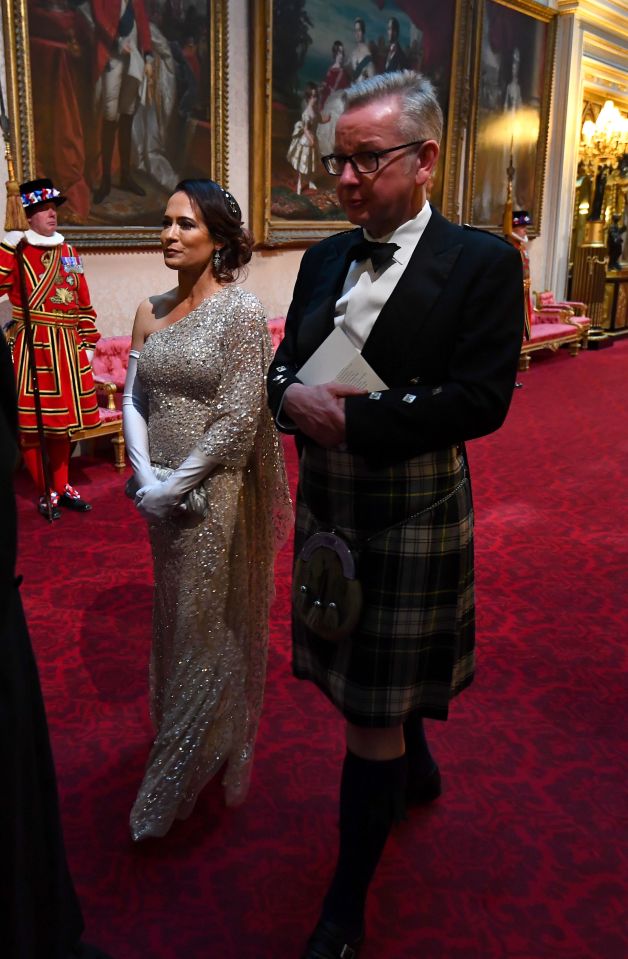  Michael Gove donned a kilt for the banquet