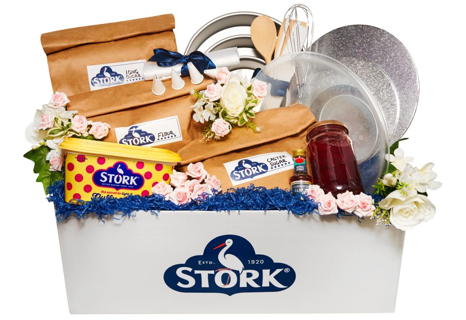  Stork is selling a kit that comes with all the wedding cake ingredients pre-measured