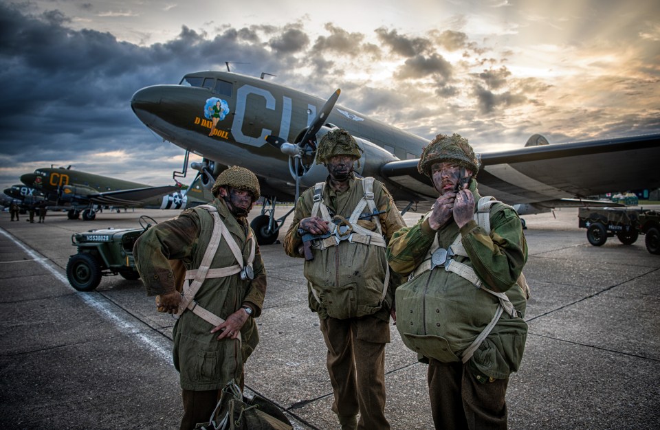  Over 30 Douglas C-47 Skytrains (Dakotas) making final preparations before they take to the skies tomorrow