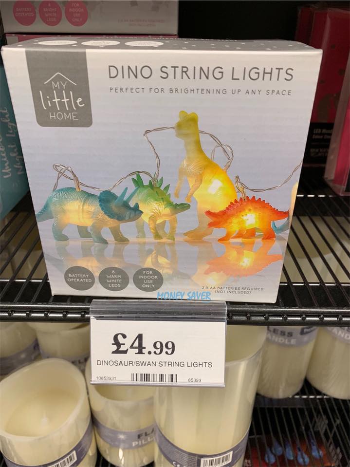  Home Bargains is selling dinosaur lights for £4.99