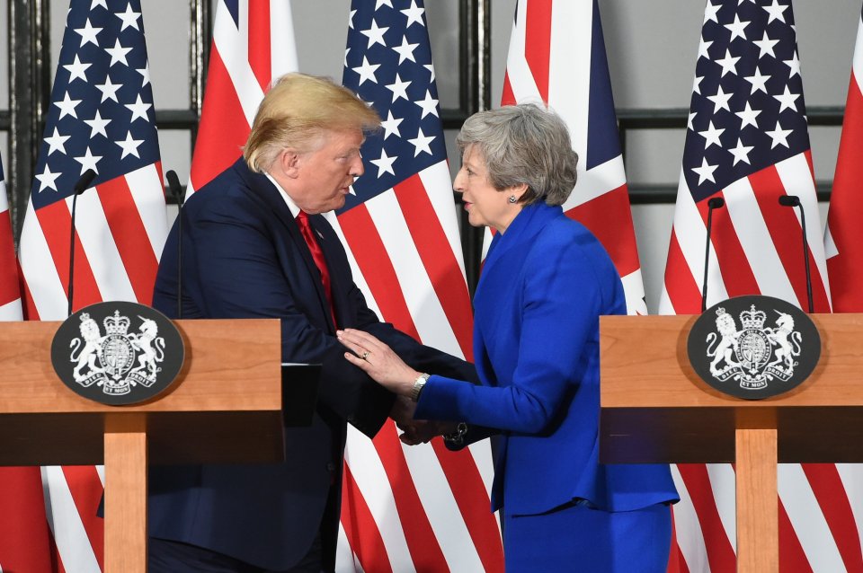  Mrs May and President Trump held a joint press conference