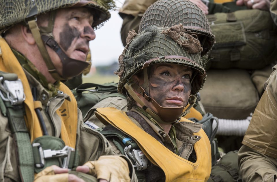  The parachutists run through their drills before the event on June 4 and June 5