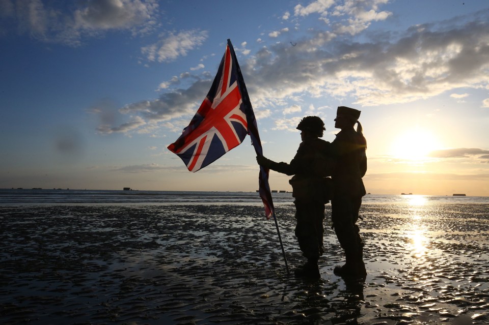 Thousands gathered on the beaches of Normandy today to pay their respects – including veterans of the Second World War and military reenactor