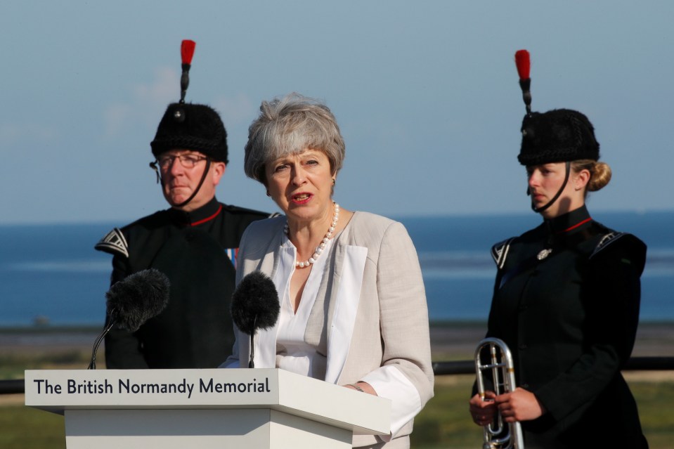 Theresa May said she wanted to say the only words the British can say to our veterans: ‘thank you’