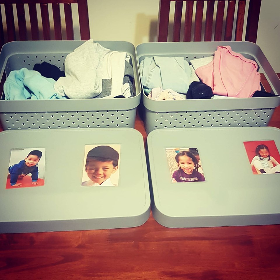 The mum does the clothing prep when her children are sleeping to ‘avoid chaos in the mornings’