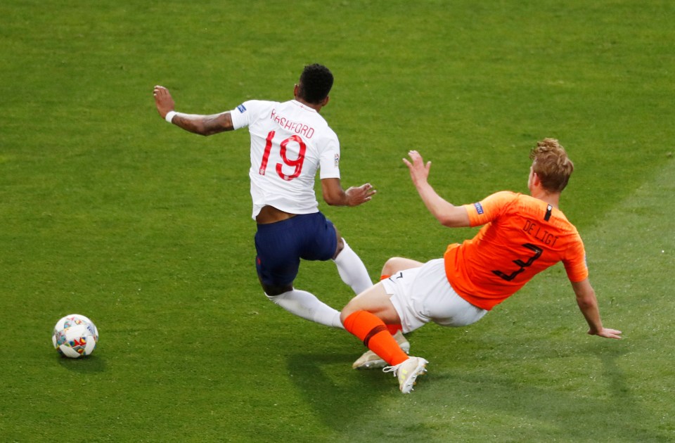  He might be one of the most-talked about defenders in the world, but Matthijs De Ligt got it all wrong against Marcus Rashford