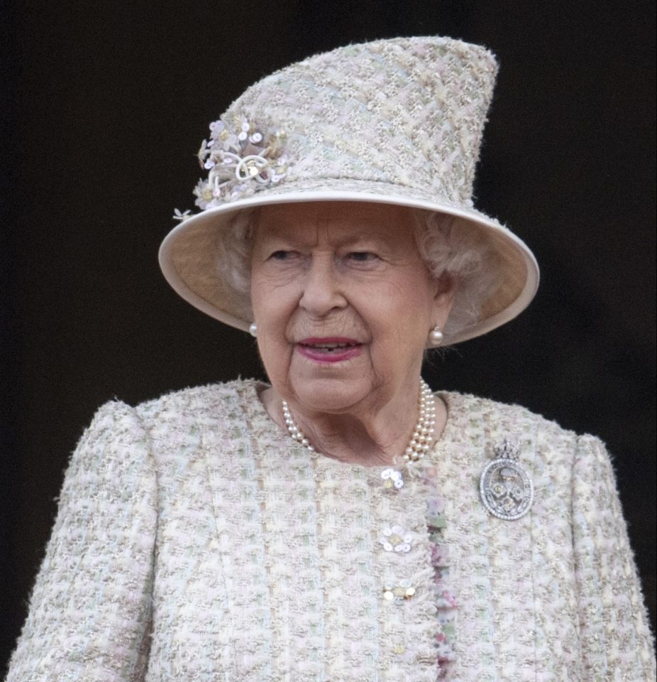  Queen Elizabeth II during Trooping The Colour, the Queen's annual birthday parade, on June 8, 2019