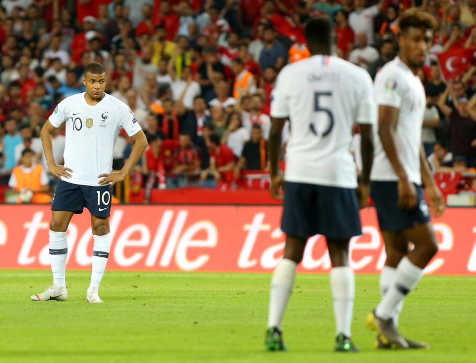  France were left shocked after their 2-0 defeat to Turkey