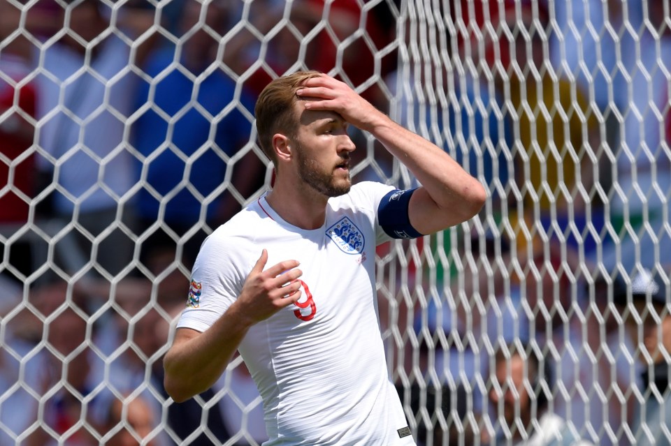 It was a frustrating afternoon for Harry Kane who returned to the starting XI for England