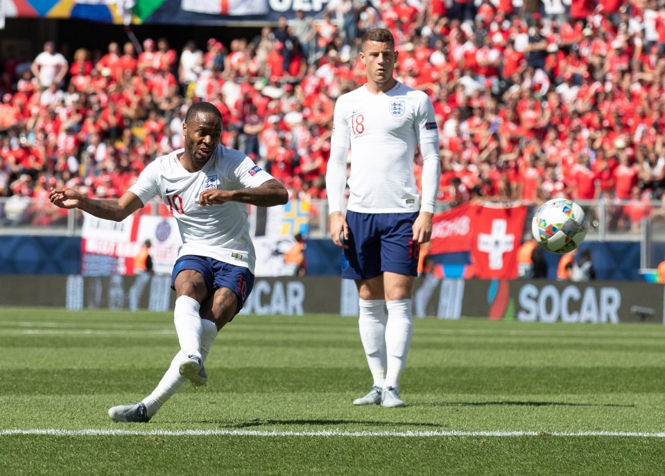 Raheem Sterling struck the bar with a sumptuous free-kick late in extra time