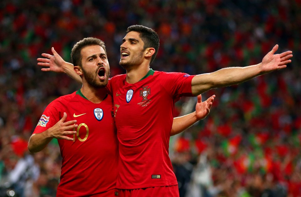  Guedes' fine strike secured the win for Portugal