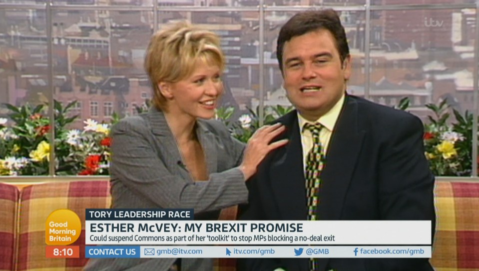  McVey was promoted to co-present GMTV with Eamonn Holmes in the 1990s