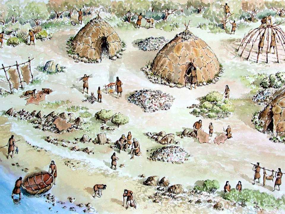  Stone Age people were hunters and gatherers