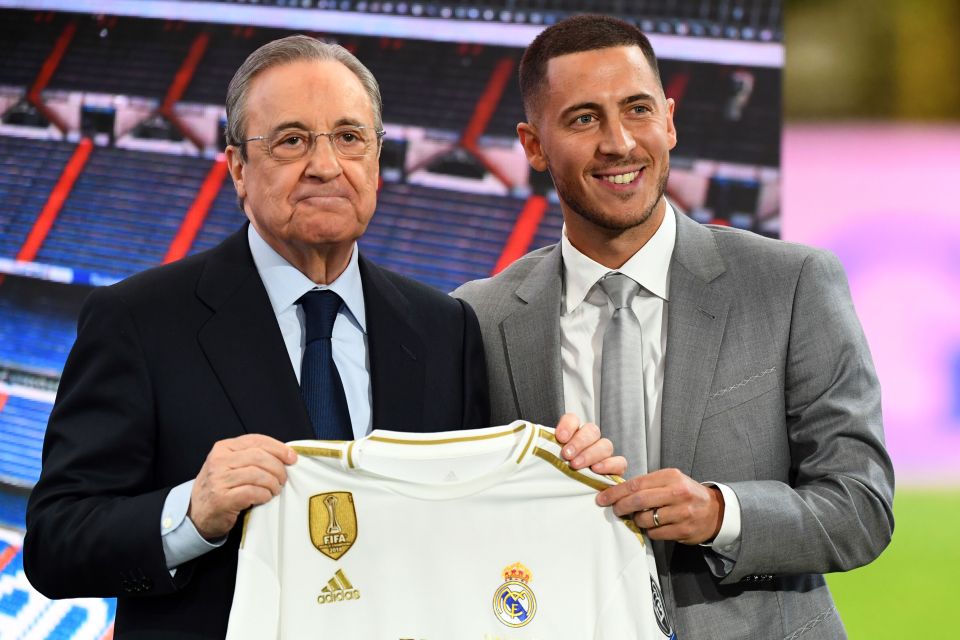  Hazard was presented as a Madrid man on Thursday