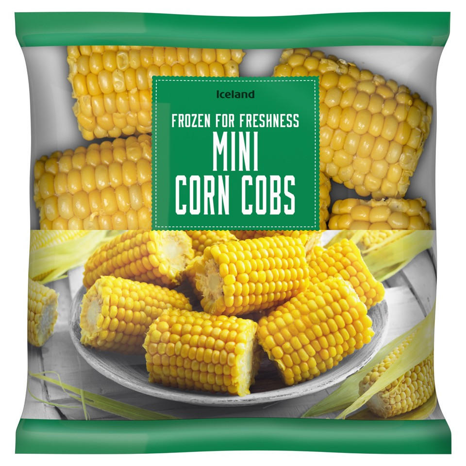  Get four packs of mini corn cobs for £3 at Iceland — usually £1 each