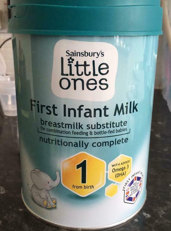  Sainsbury's own First Infant Milk has sold out in stores across the UK and online