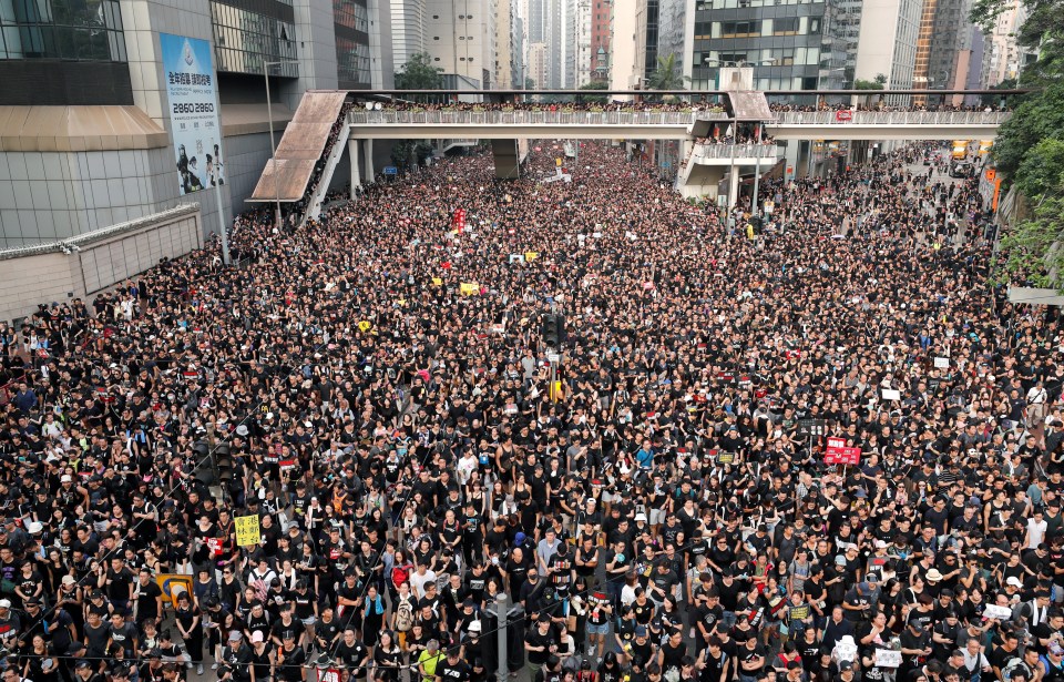  The streets of Hong Kong were packed with protesters on July 1 - the anniversary of its handover from UK to Chinese rule