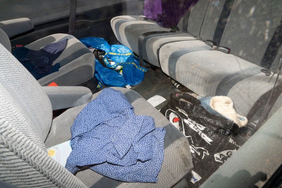  Boris Johnson's car pictured looking in a state as piles of rubbish litter the seats and footwells